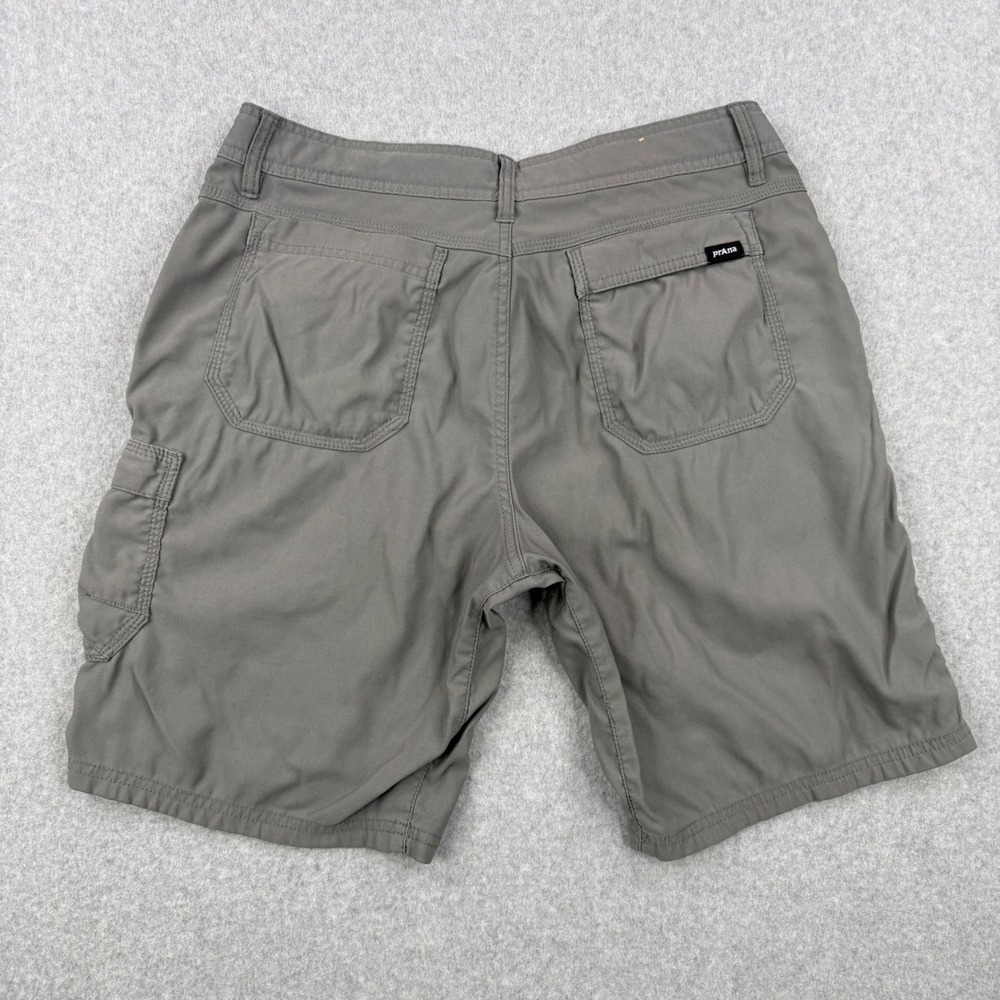 Prana Shorts Mens 33 Gray Zion Belted Cargo Hiking Outdoor Stretch Gorpcore - Picture 4 of 11